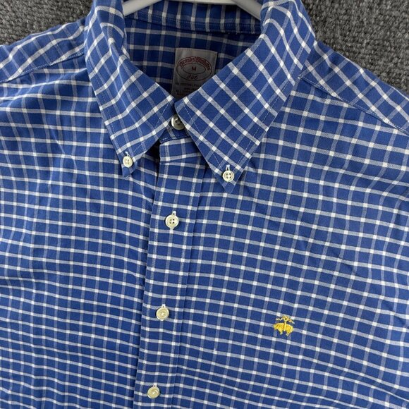 Blue Checkered Men's Shirt - Picture 7 of 15